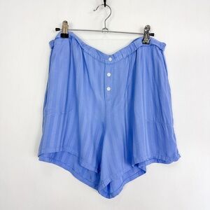 Soma Blue Striped Pajama Shorts